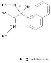 Molecular Structure of 1062534-93-3 (1,2,3-Trimethyl-1-(phenylmethyl)-1H-benz[e]indolium iodide)